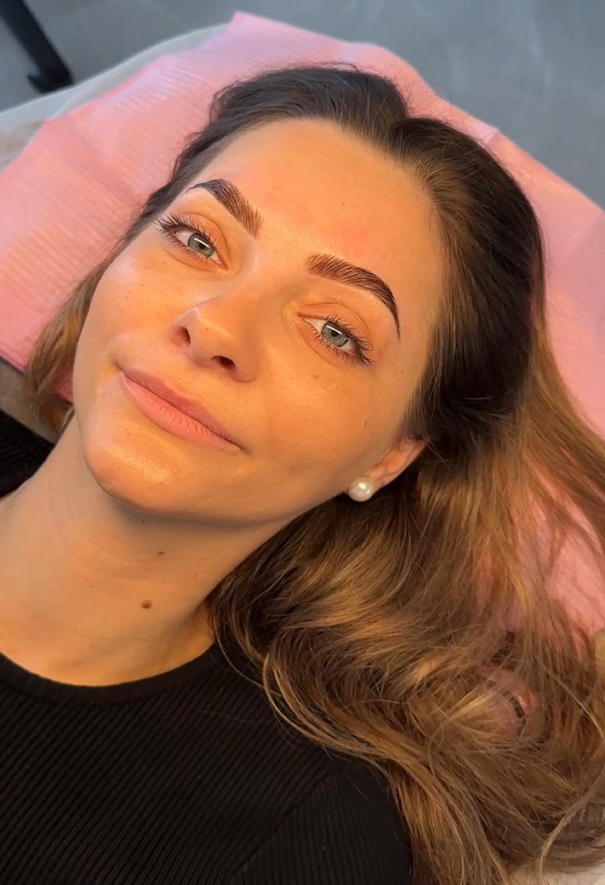 Hybrid brow lamination result